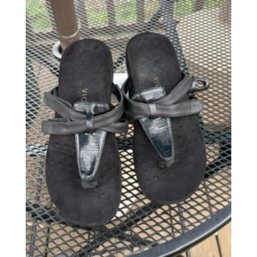 Vionic Karley Vio-Motion Orthotic Black Sandal Womens Size 8.5